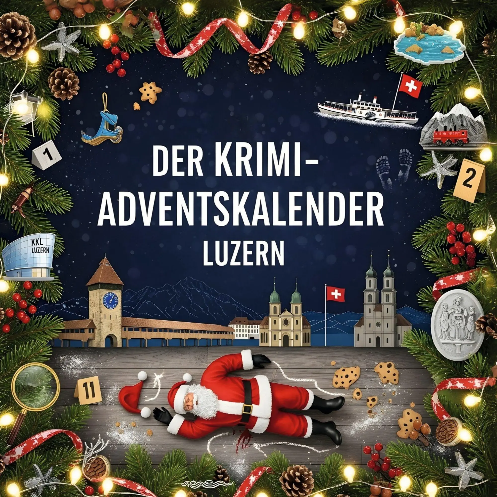 Cover: 9783695302574 | Der Krimi-Adventskalender Luzern | Mordsverdächtig in 24 Akten | Buch