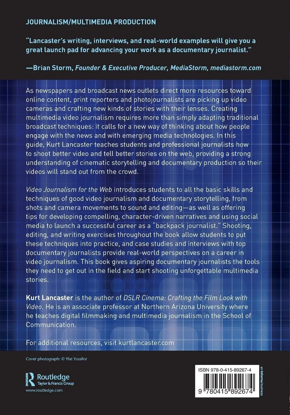 Rückseite: 9780415892674 | Video Journalism for the Web | Kurt Lancaster | Taschenbuch | Englisch