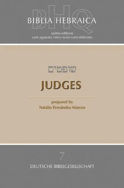 Cover: 9783438052674 | Biblia Hebraica Quinta (BHQ), Judges | Natalio Fernández Marcos | Buch