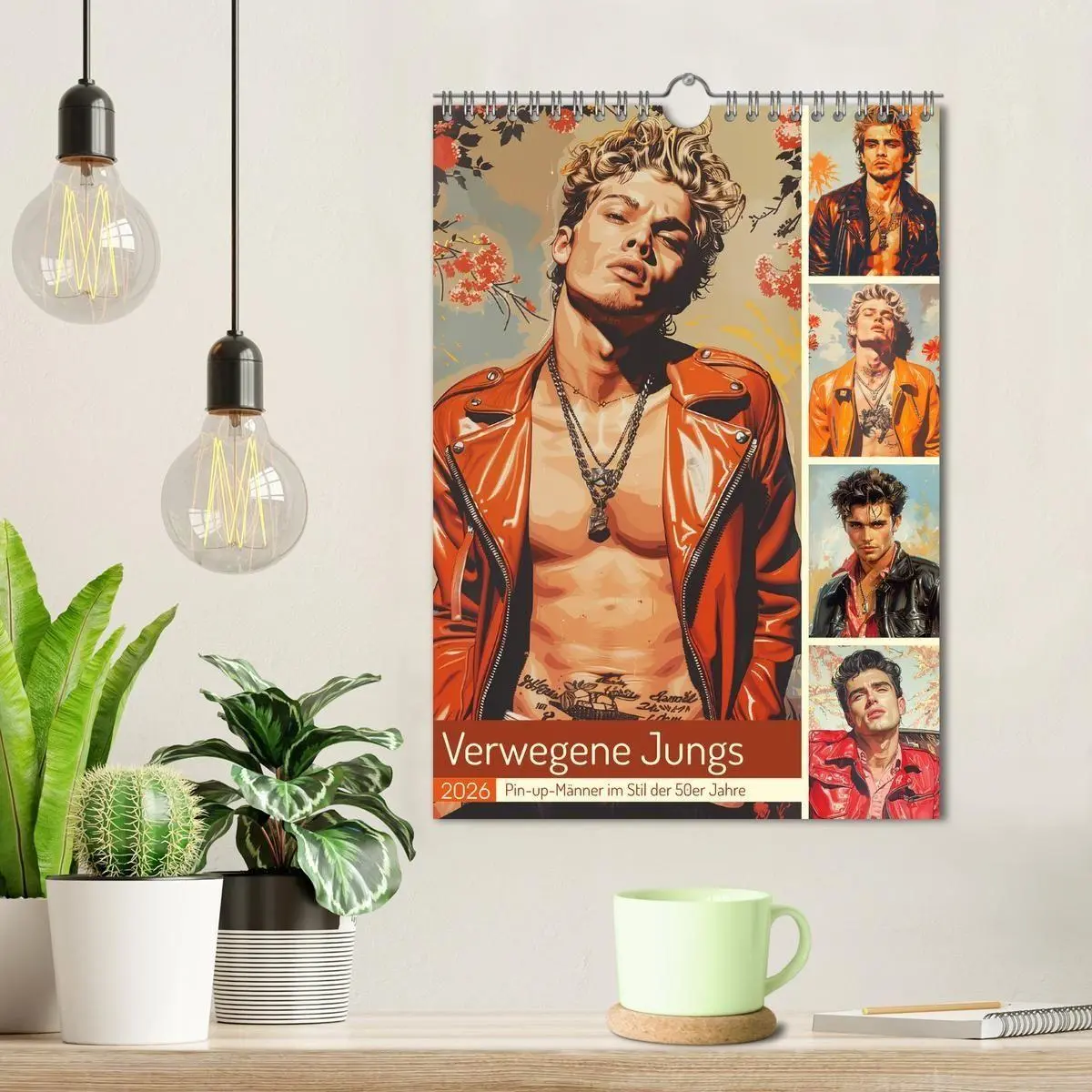 Bild: 9783516262674 | Verwegene Jungs. Pin-up-Männer im Stil der 50er Jahre (Wandkalender...