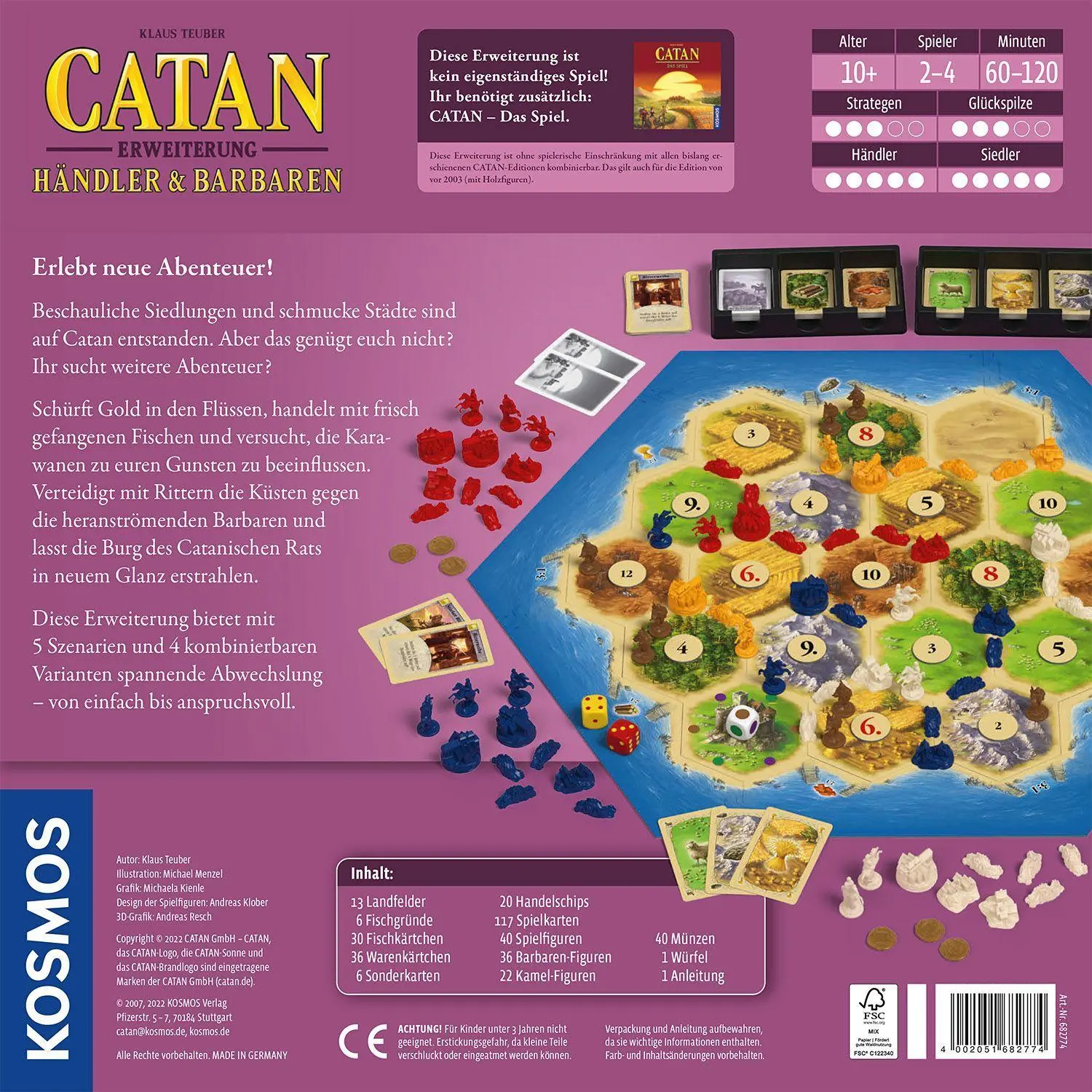Bild: 4002051682774 | CATAN - Erweiterung - Händler &amp; Barbaren | Klaus Teuber | Spiel | 2022