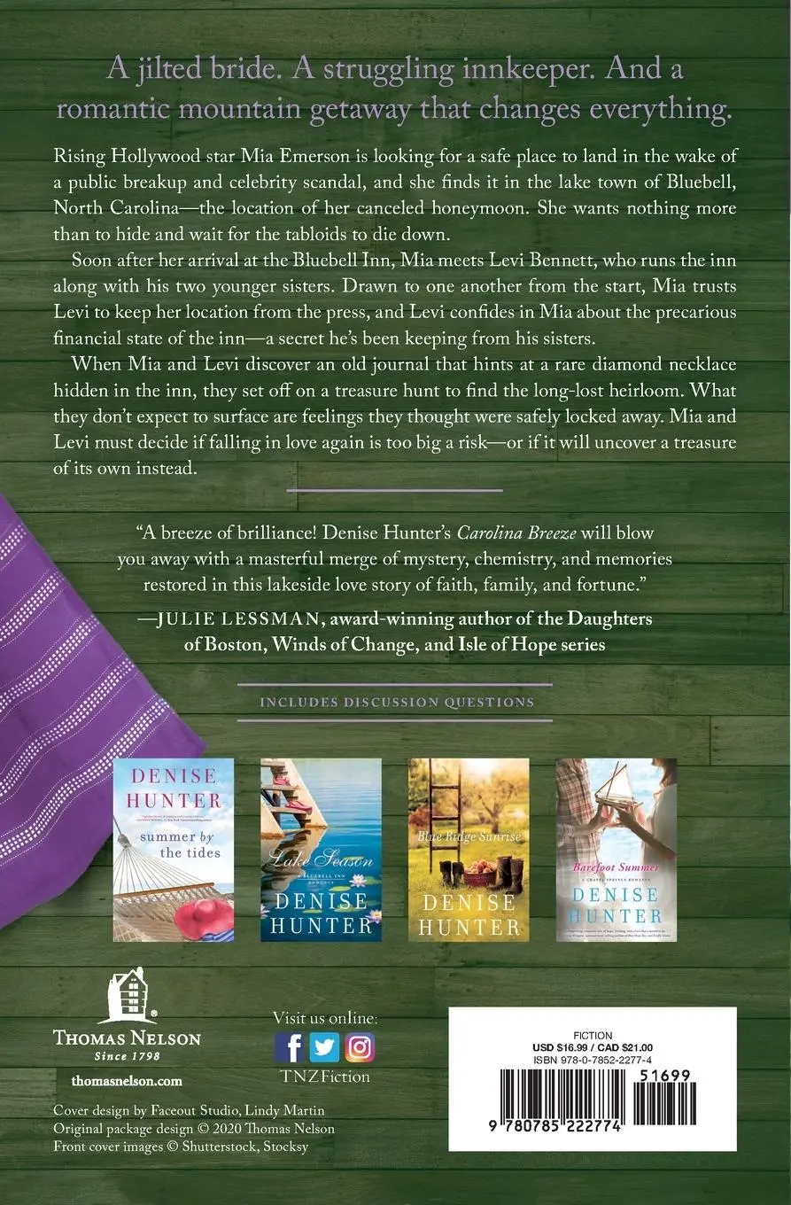 Rückseite: 9780785222774 | Carolina Breeze | Denise Hunter | Taschenbuch | Englisch | 2020