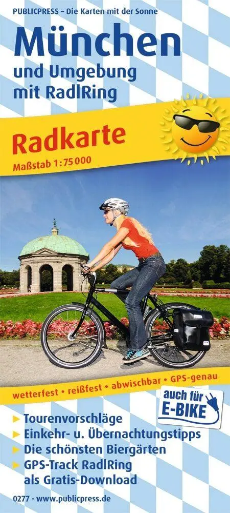 Cover: 9783747302774 | München und Umgebung mit RadlRing 1:75 000 | (Land-)Karte | Radkarte