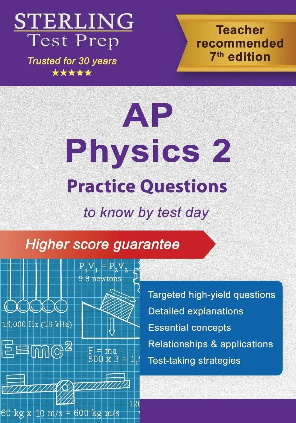 Cover: 9798885572774 | AP Physics 2 Practice Questions | Sterling E Test Prep | Taschenbuch