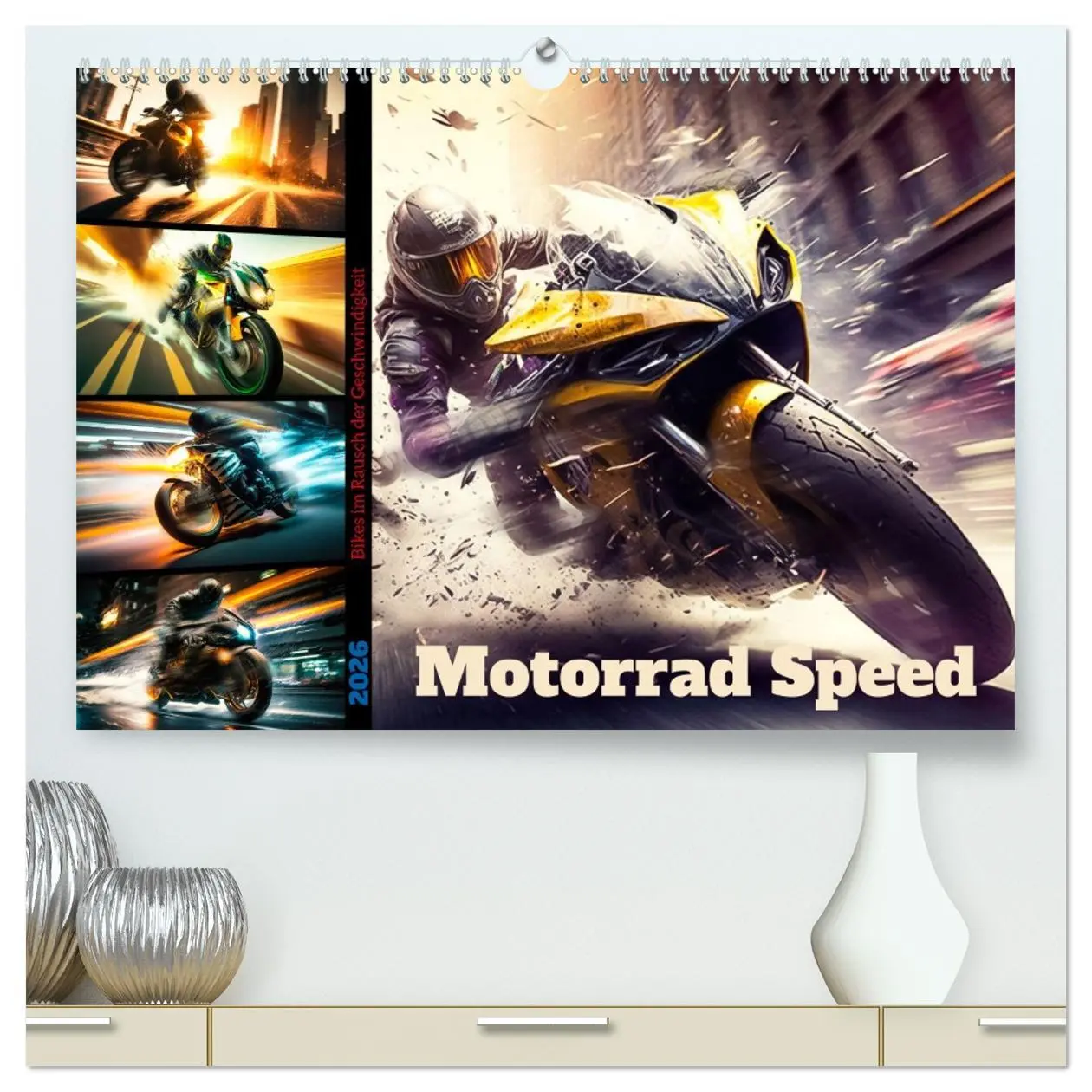 Cover: 9783457532874 | Motorrad Speed (hochwertiger Premium Wandkalender 2026 DIN A2...