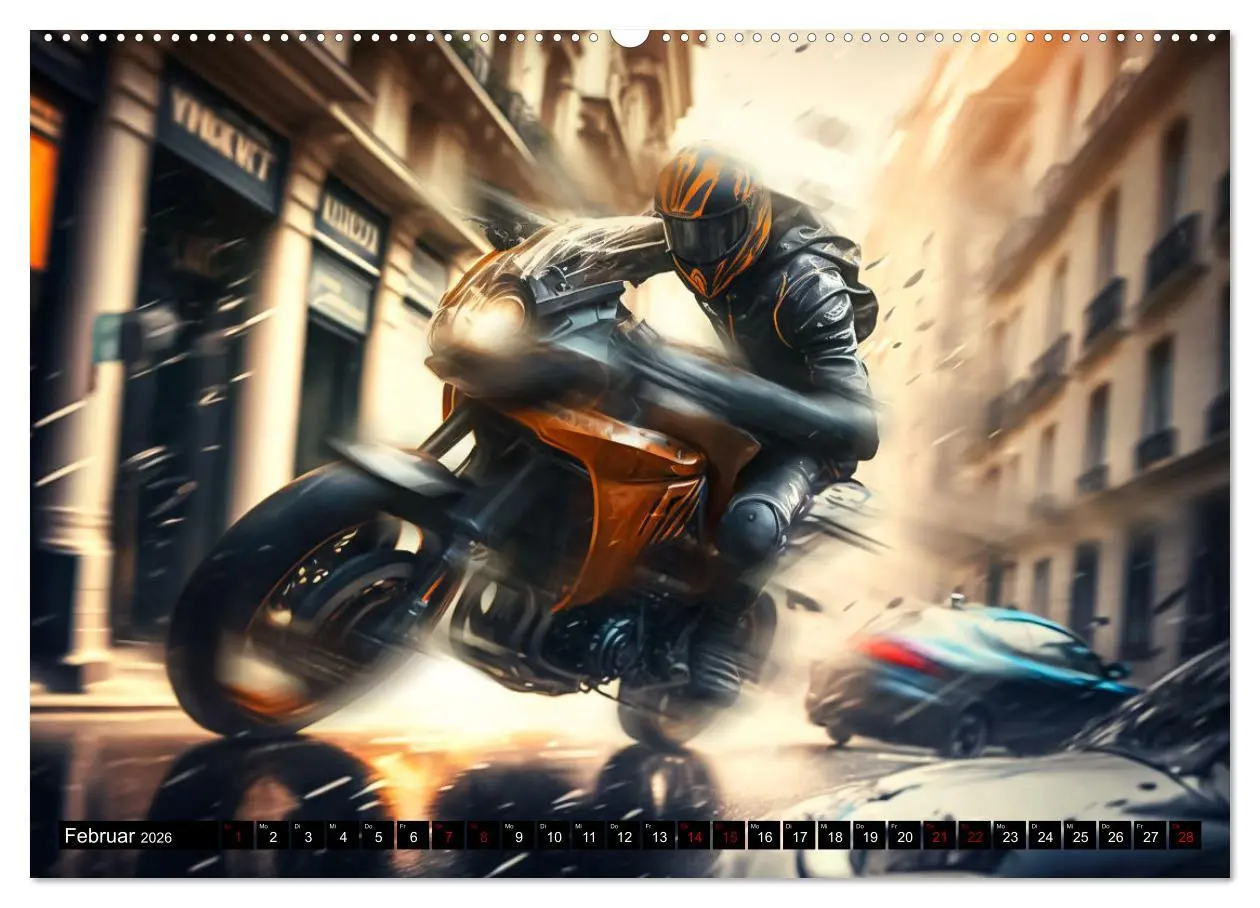Bild: 9783457532874 | Motorrad Speed (hochwertiger Premium Wandkalender 2026 DIN A2...