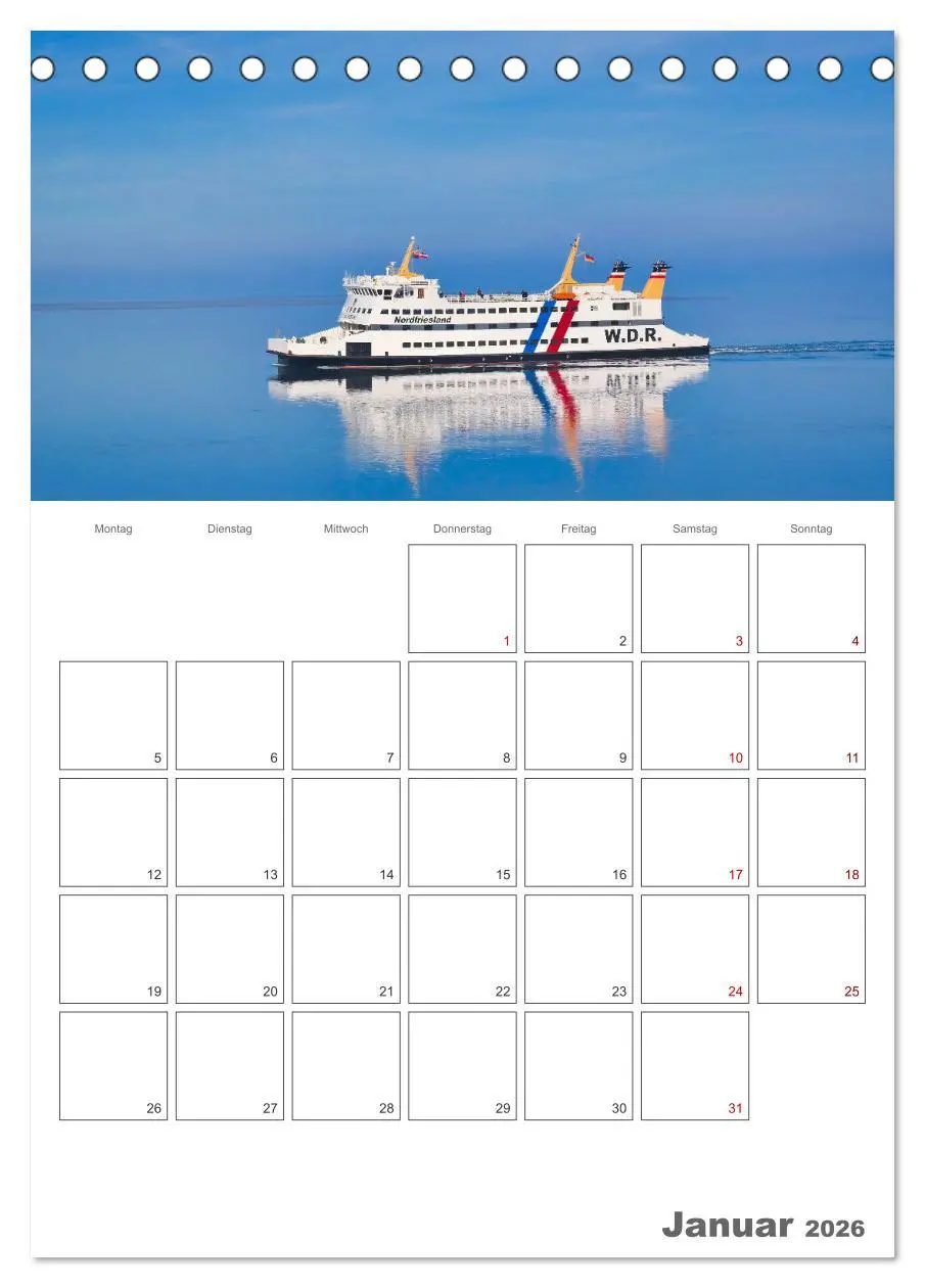 Bild: 9783516242874 | Föhr ... verliebt in die Insel (Tischkalender 2026 DIN A5 hoch),...