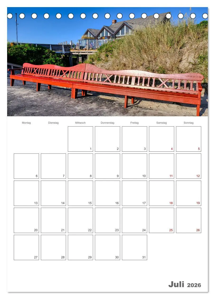 Bild: 9783516242874 | Föhr ... verliebt in die Insel (Tischkalender 2026 DIN A5 hoch),...