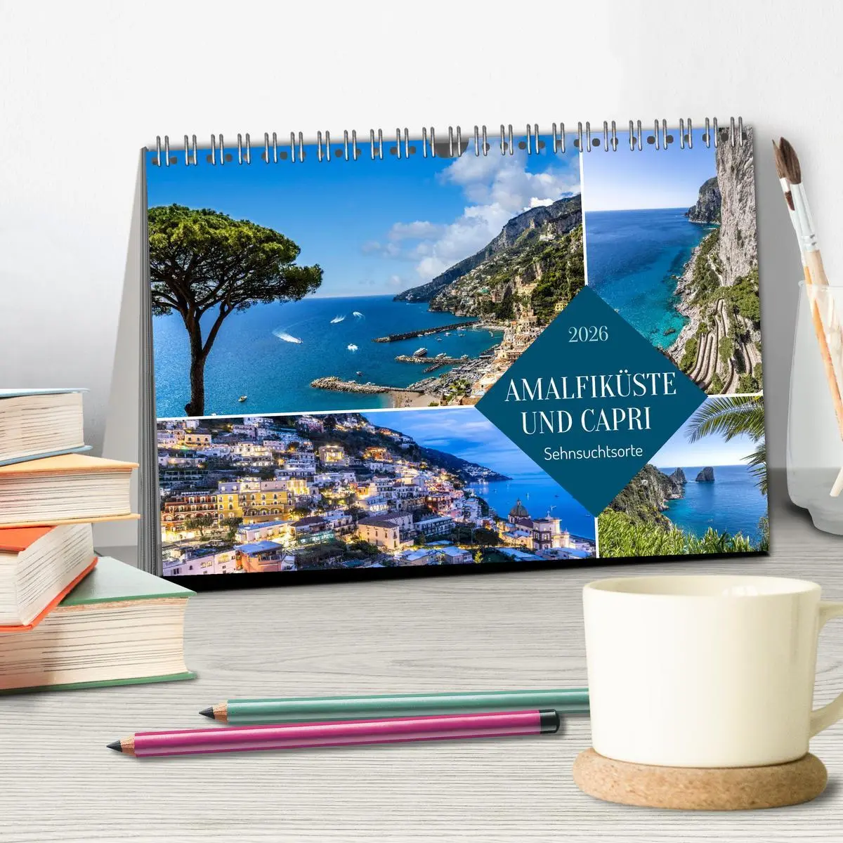 Bild: 9783516622874 | Amalfiküste und Capri - Sehnsuchtsorte (Tischkalender 2026 DIN A5...