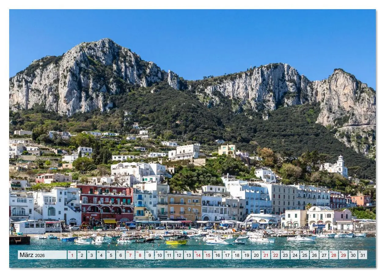 Bild: 9783516622874 | Amalfiküste und Capri - Sehnsuchtsorte (Tischkalender 2026 DIN A5...