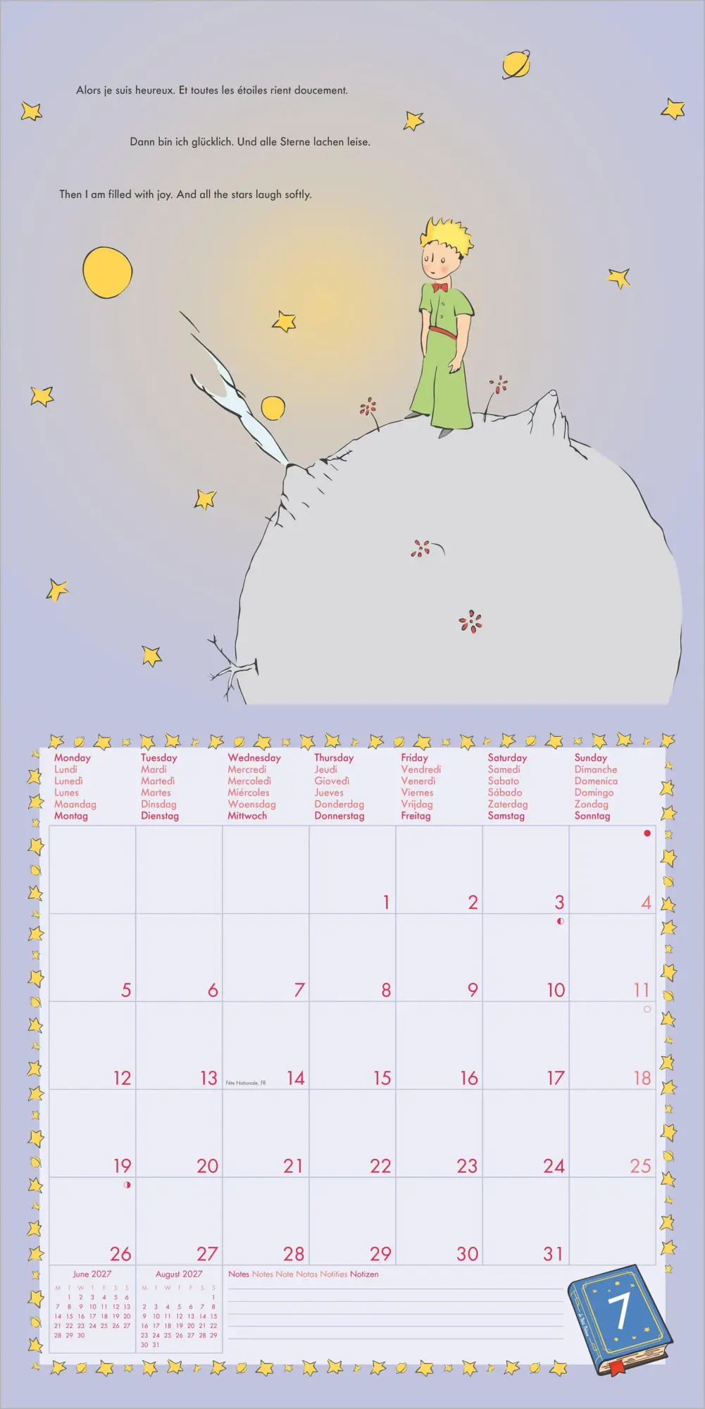 Bild: 4069095012974 | Der Kleine Prinz 2027 | Antoine Saint-Exupéry | Kalender | 14 S.