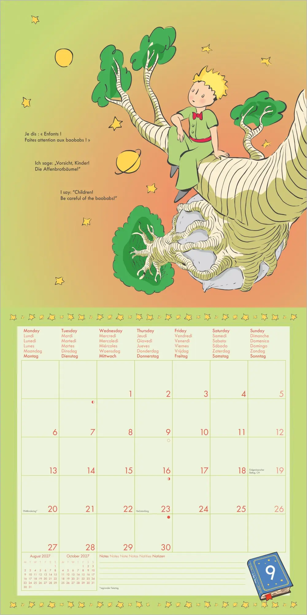Bild: 4069095012974 | Der Kleine Prinz 2027 | Antoine Saint-Exupéry | Kalender | 14 S.