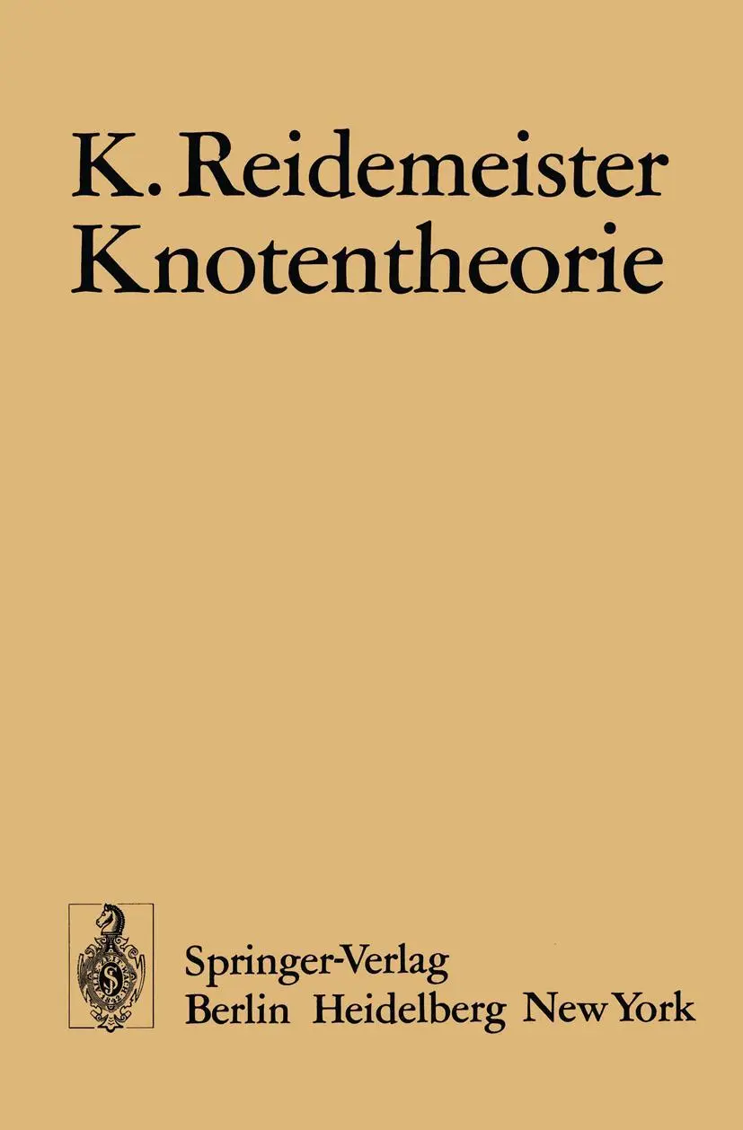 Cover: 9783540062974 | Knotentheorie | K. Reidemeister | Taschenbuch | vi | Deutsch