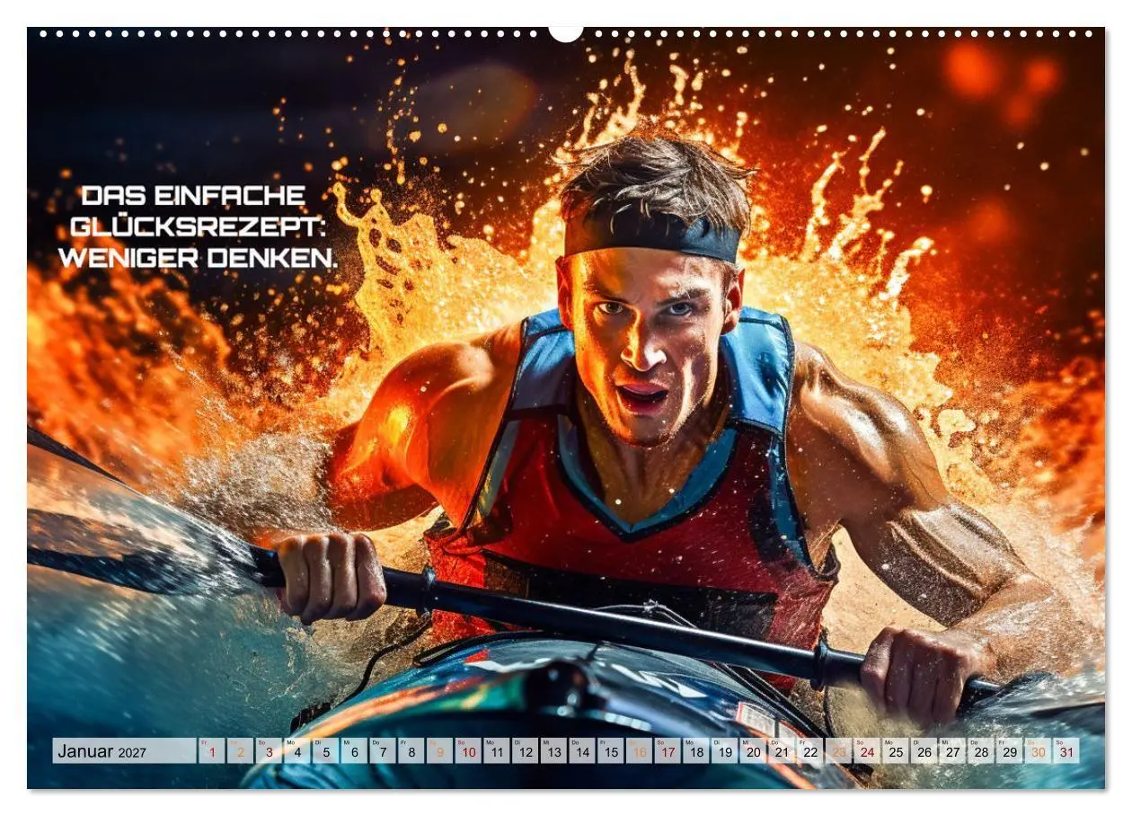 Bild: 9783569252974 | Kajak und Motivation (Wandkalender 2027 DIN A2 quer), CALVENDO...