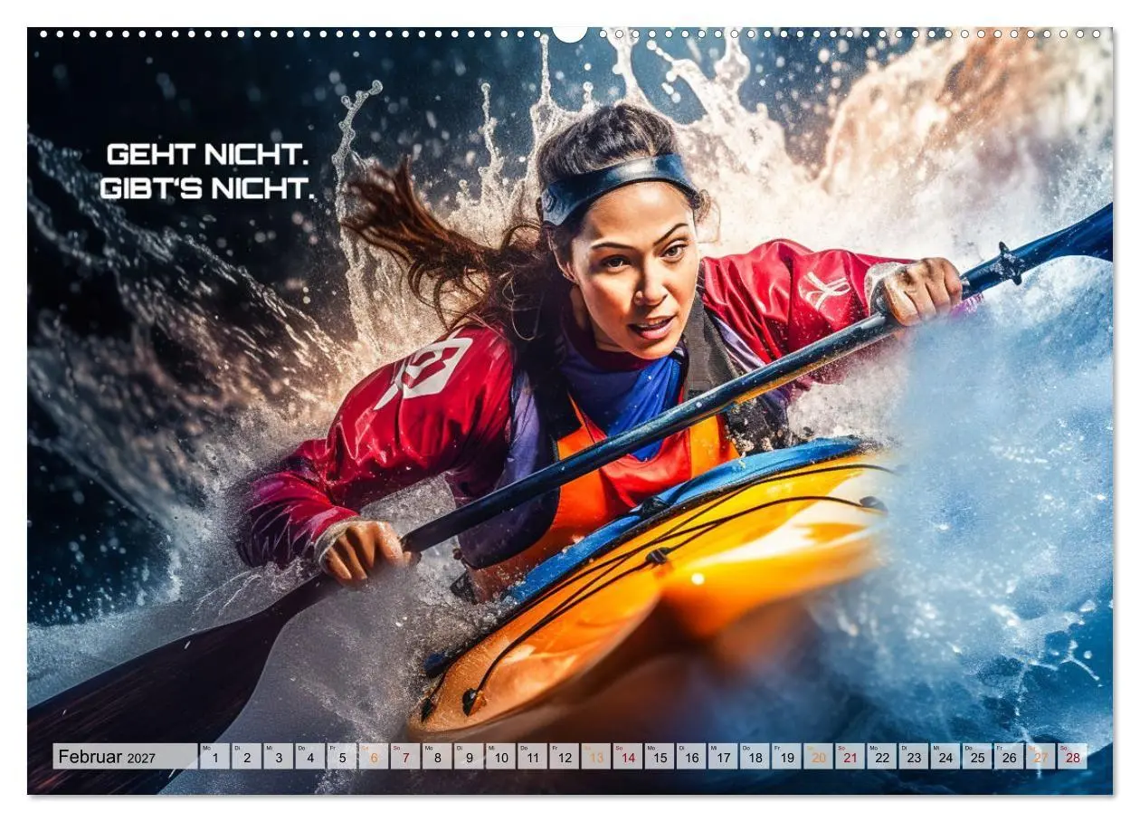 Bild: 9783569252974 | Kajak und Motivation (Wandkalender 2027 DIN A2 quer), CALVENDO...