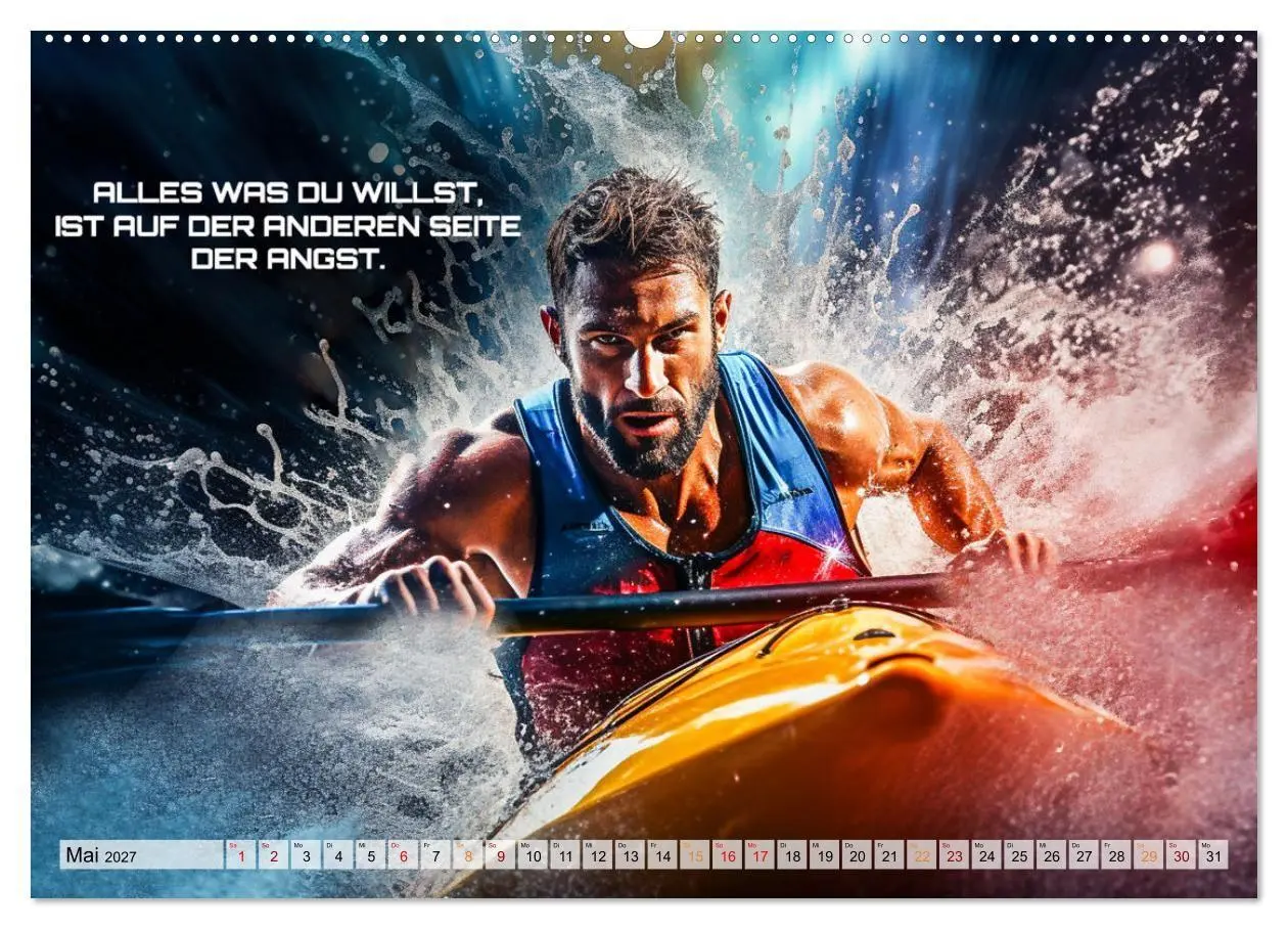 Bild: 9783569252974 | Kajak und Motivation (Wandkalender 2027 DIN A2 quer), CALVENDO...