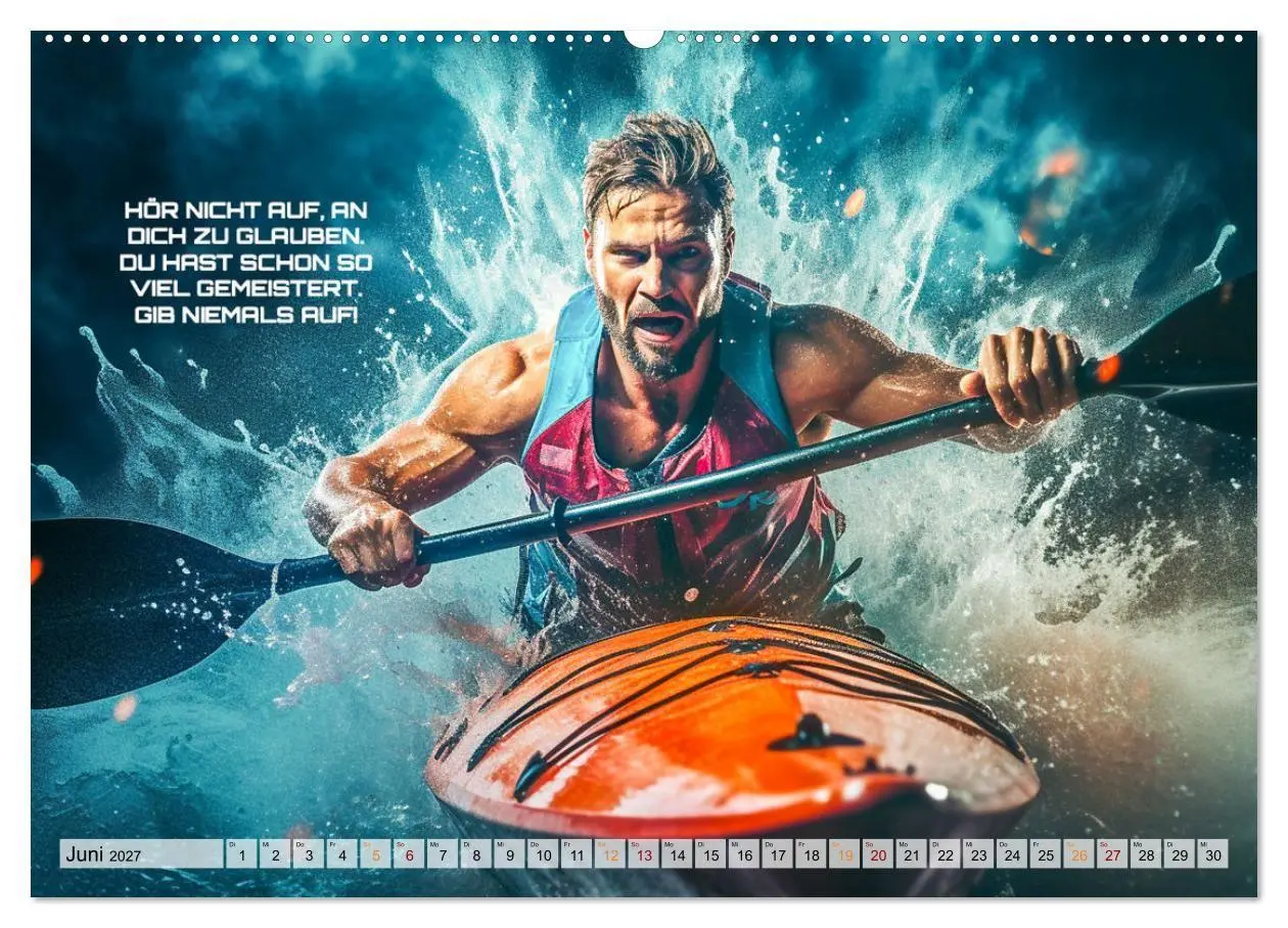 Bild: 9783569252974 | Kajak und Motivation (Wandkalender 2027 DIN A2 quer), CALVENDO...