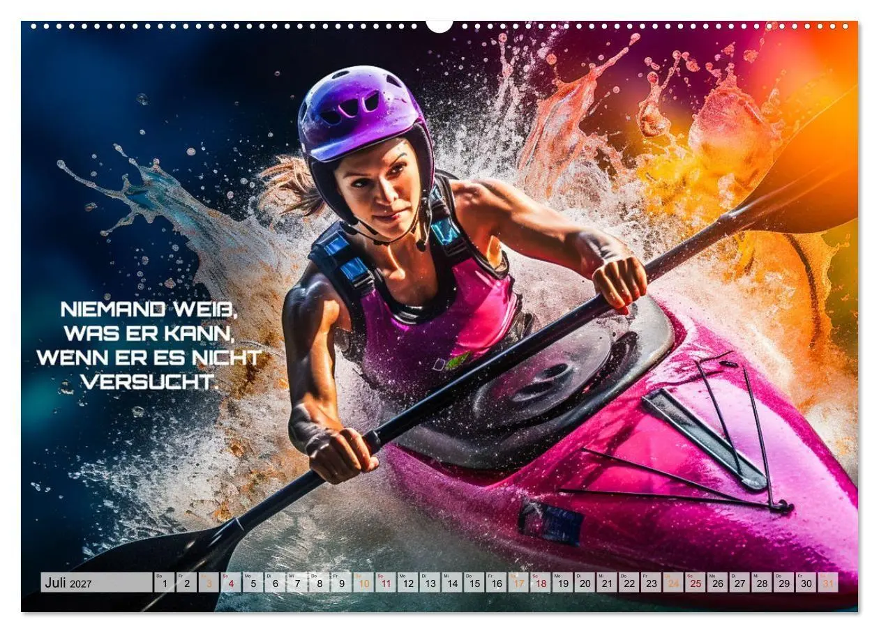 Bild: 9783569252974 | Kajak und Motivation (Wandkalender 2027 DIN A2 quer), CALVENDO...