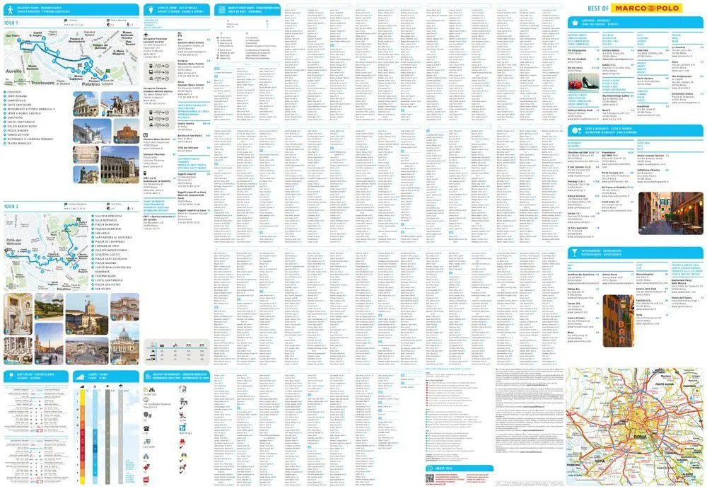 Bild: 9783575022974 | Rome Marco Polo City Map | Marco Polo Verlag | (Land-)Karte | Englisch