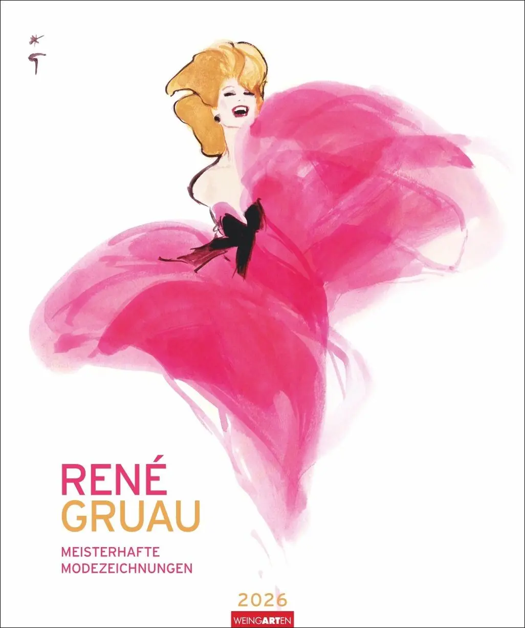 Cover: 9783839902974 | René Gruau Kalender 2026 - Meisterhafte Modezeichnungen | René Gruau