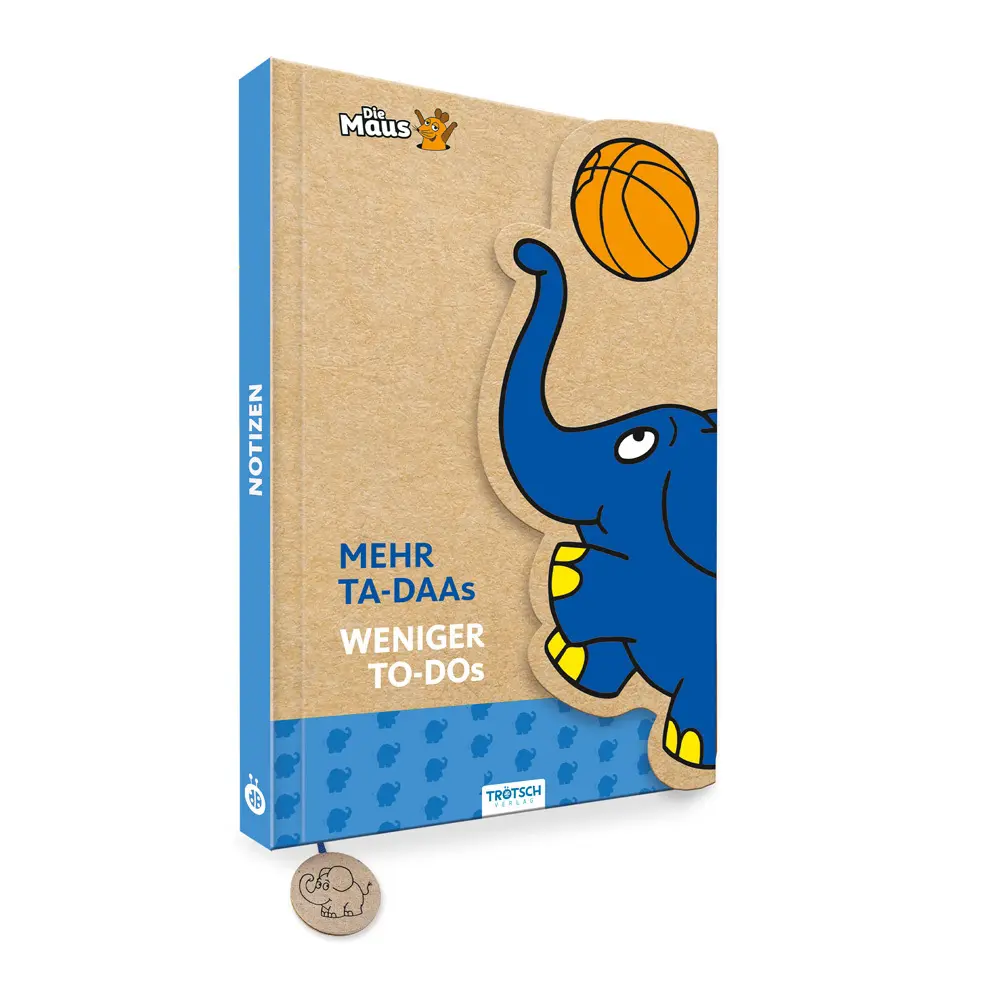 Cover: 9783988022974 | Trötsch Die Maus Notizbuch mit Klappe Elefant | Co.KG | Buch | 128 S.