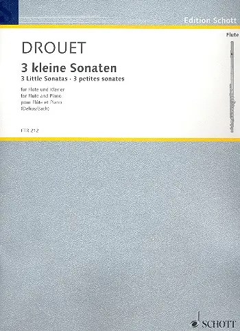 Cover: 9790001172974 | 3 kleine Sonaten | Louis Drouet | Buch | 48 S. | Deutsch | 2011