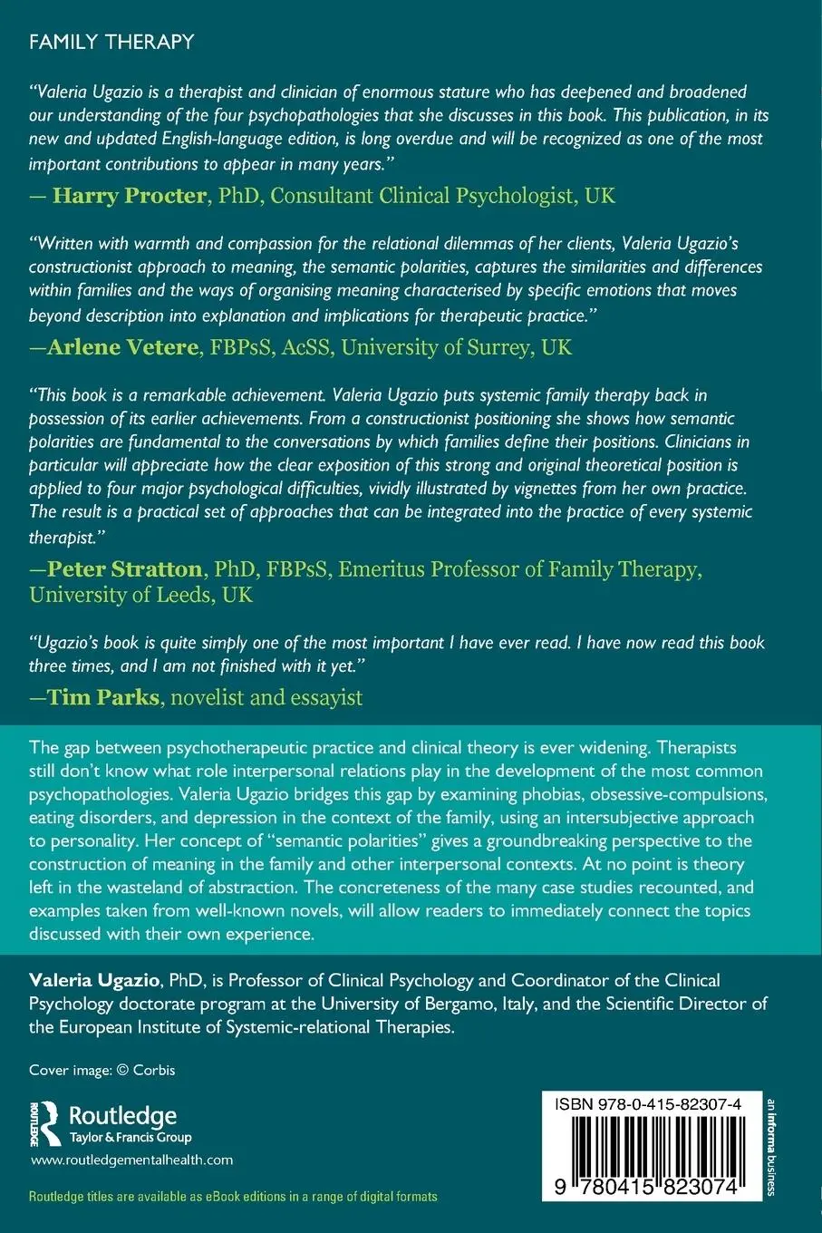 Rückseite: 9780415823074 | Semantic Polarities and Psychopathologies in the Family | Ugazio
