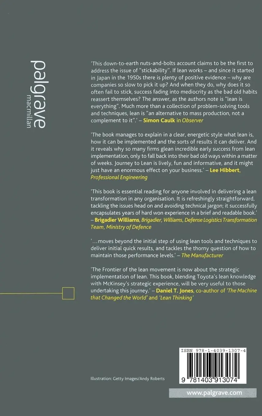 Rückseite: 9781403913074 | Journey to Lean | Making Operational Change Stick | John Drew (u. a.)