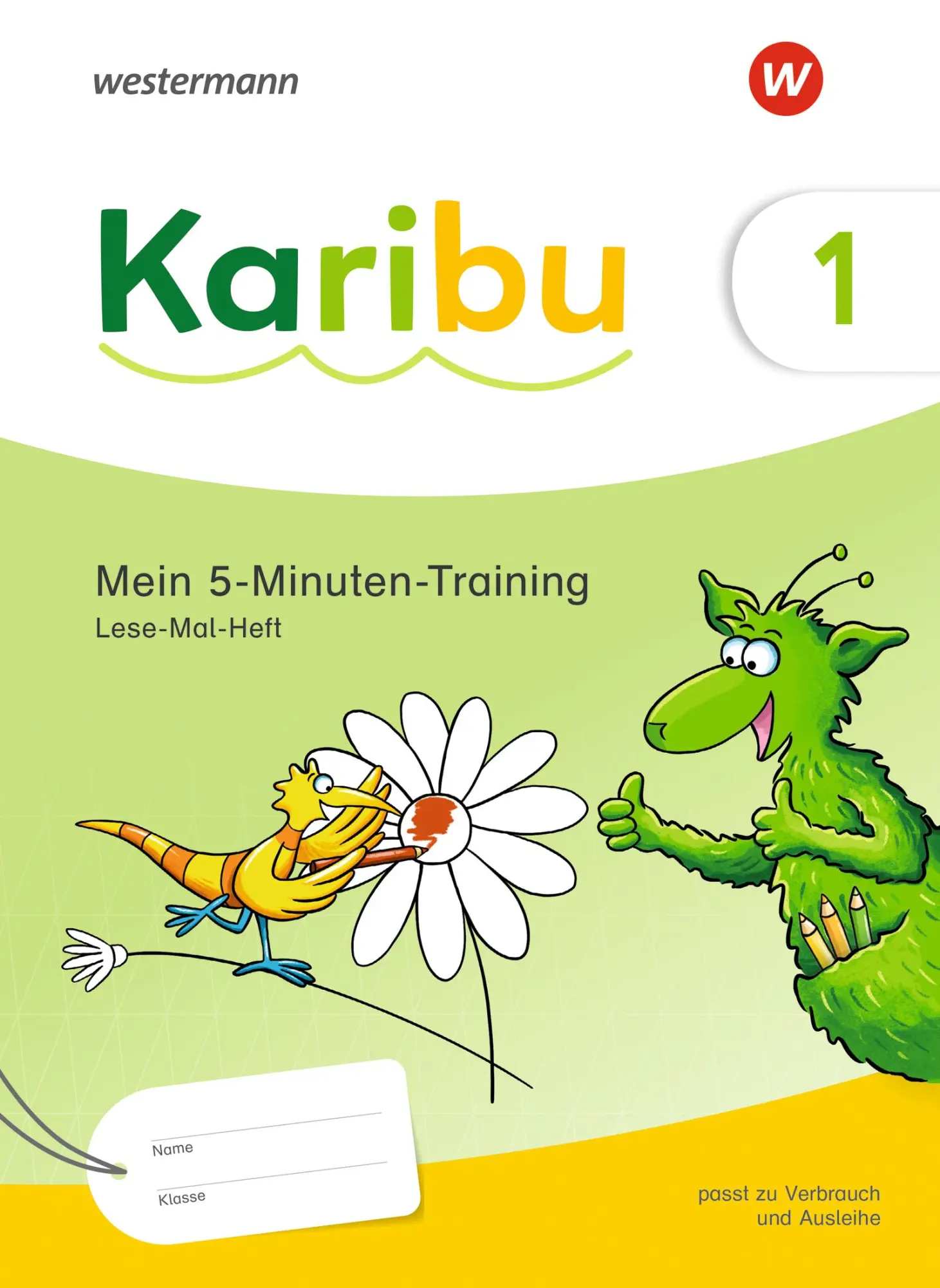 Cover: 9783141293074 | Karibu. 5-Minuten-Training: Lese-Mal-Heft digital angereichert -...