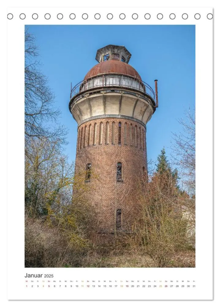 Bild: 9783435873074 | Alte Wassertürme (Tischkalender 2025 DIN A5 hoch), CALVENDO...