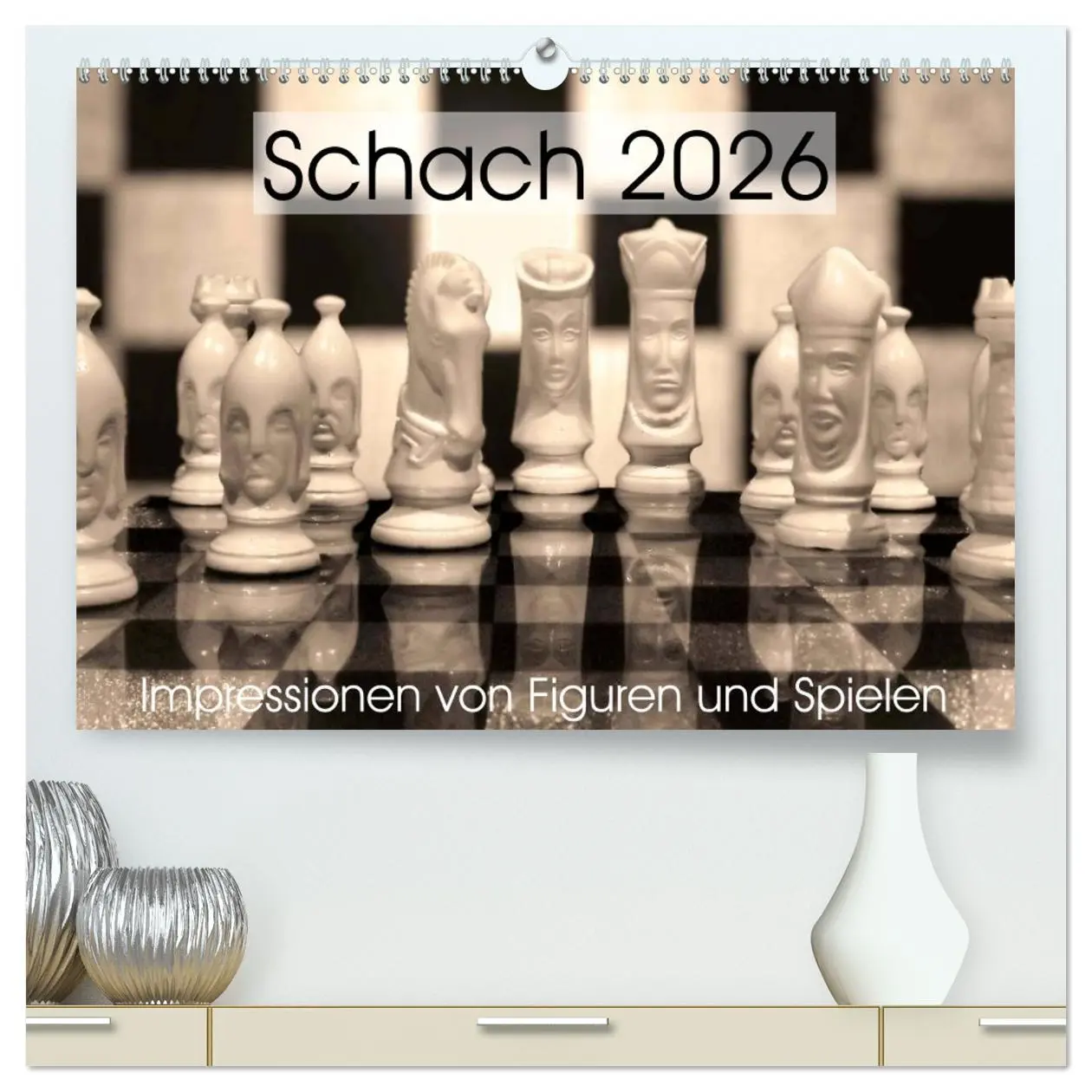 Cover: 9783457963074 | Schach 2026. Impressionen von Figuren und Spielen (hochwertiger...
