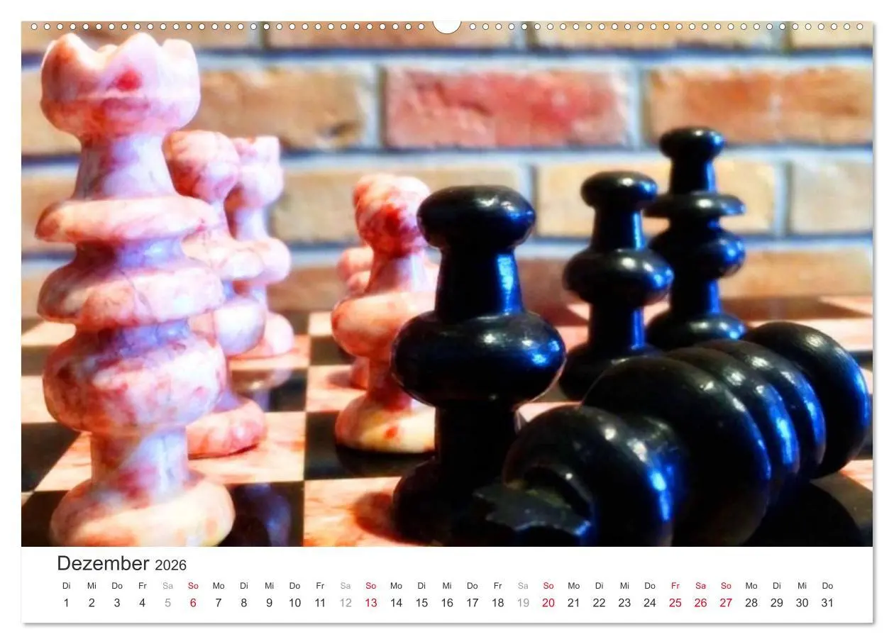 Bild: 9783457963074 | Schach 2026. Impressionen von Figuren und Spielen (hochwertiger...