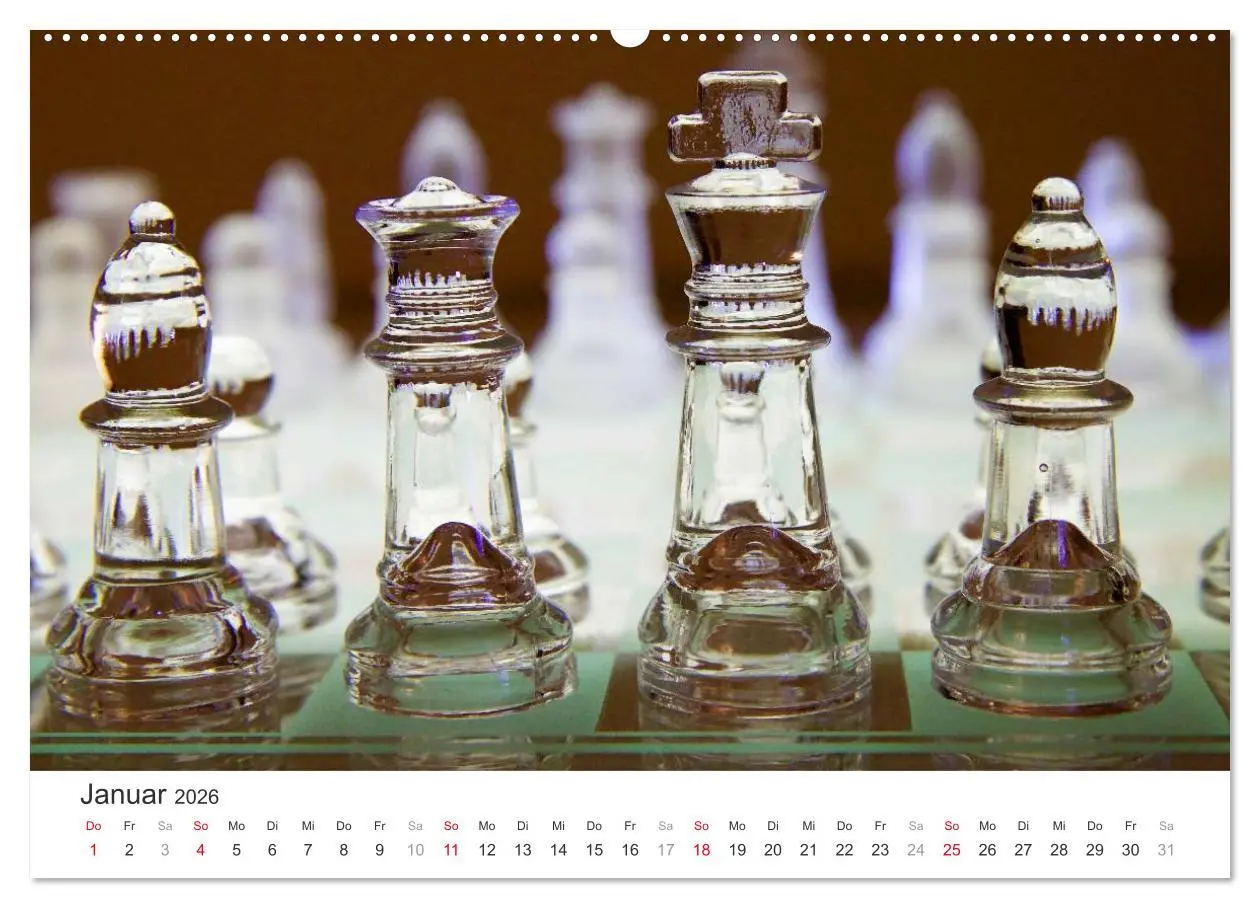 Bild: 9783457963074 | Schach 2026. Impressionen von Figuren und Spielen (hochwertiger...