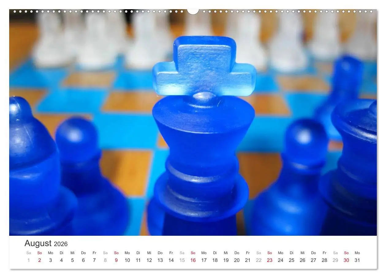 Bild: 9783457963074 | Schach 2026. Impressionen von Figuren und Spielen (hochwertiger...