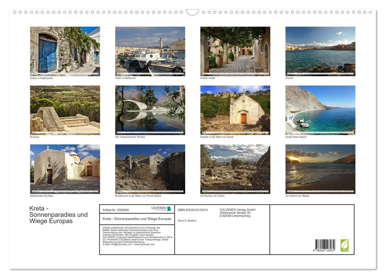 Bild: 9783516123074 | Kreta - Sonnenparadies und Wiege Europas (Wandkalender 2026 DIN A2...