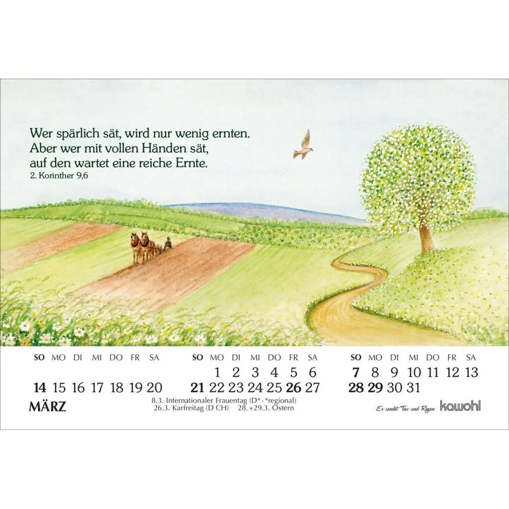 Bild: 9783754893074 | Er sendet Tau und Regen 2027 | Michal Podolsky | Kalender | 14 S.