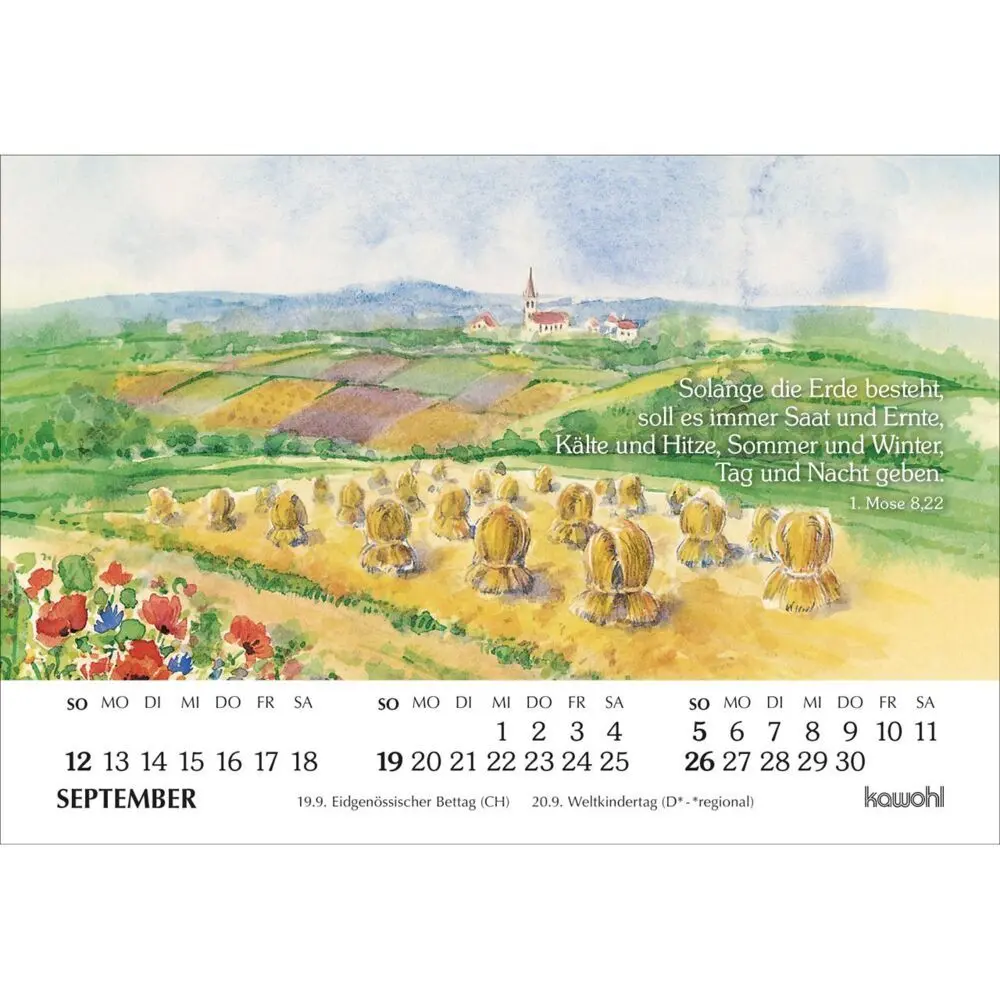 Bild: 9783754893074 | Er sendet Tau und Regen 2027 | Michal Podolsky | Kalender | 14 S.
