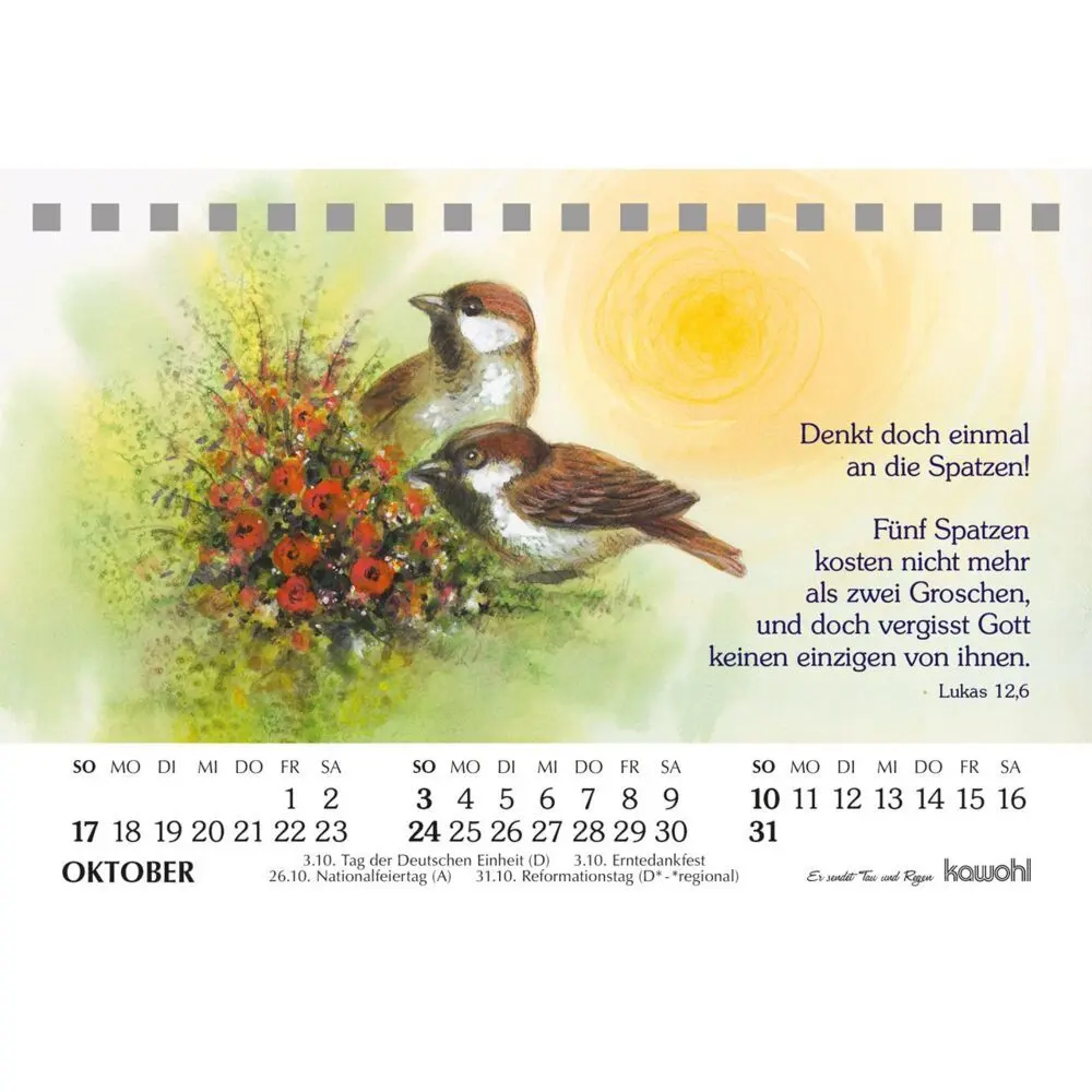 Bild: 9783754893074 | Er sendet Tau und Regen 2027 | Michal Podolsky | Kalender | 14 S.