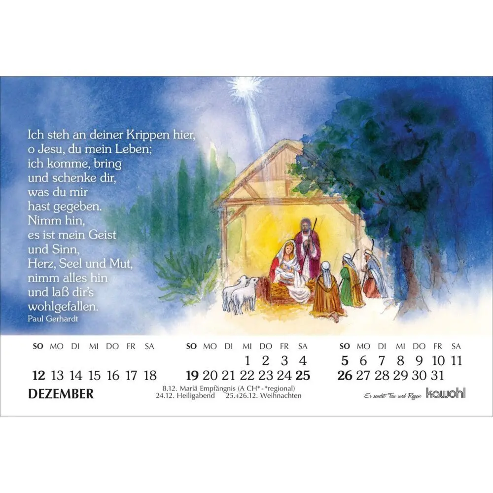 Bild: 9783754893074 | Er sendet Tau und Regen 2027 | Michal Podolsky | Kalender | 14 S.
