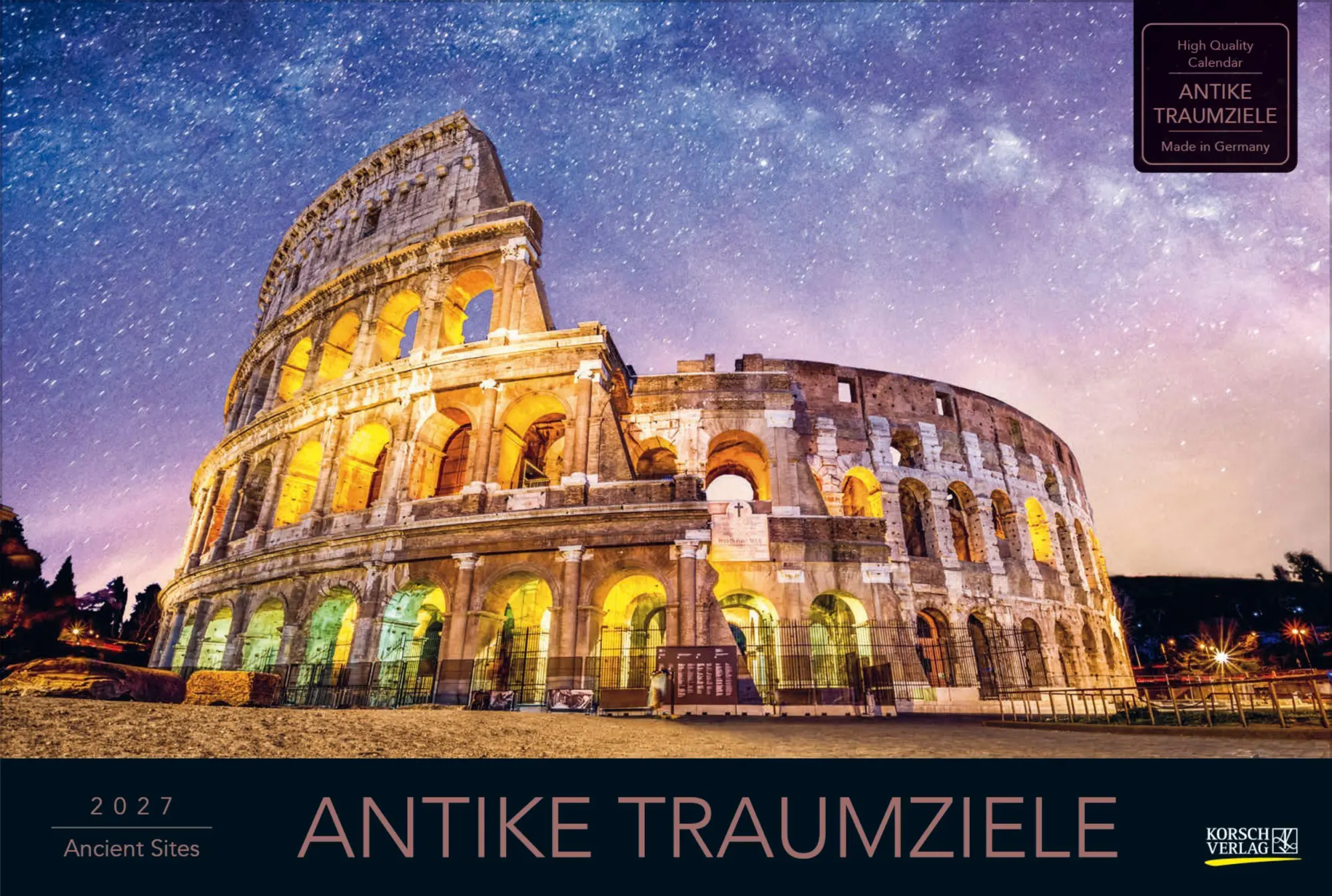 Cover: 9783819303074 | Antike Traumziele 2027 | Verlag Korsch | Kalender | 14 S. | Deutsch