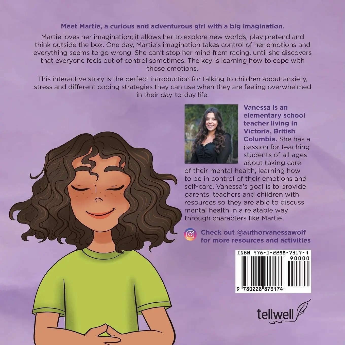 Rückseite: 9780228873174 | Martie The Dreamer | A Kids' Guide to Overcoming Worry and Stress