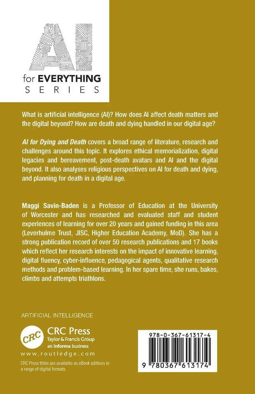 Rückseite: 9780367613174 | AI for Death and Dying | Maggi Savin-Baden | Taschenbuch | Englisch