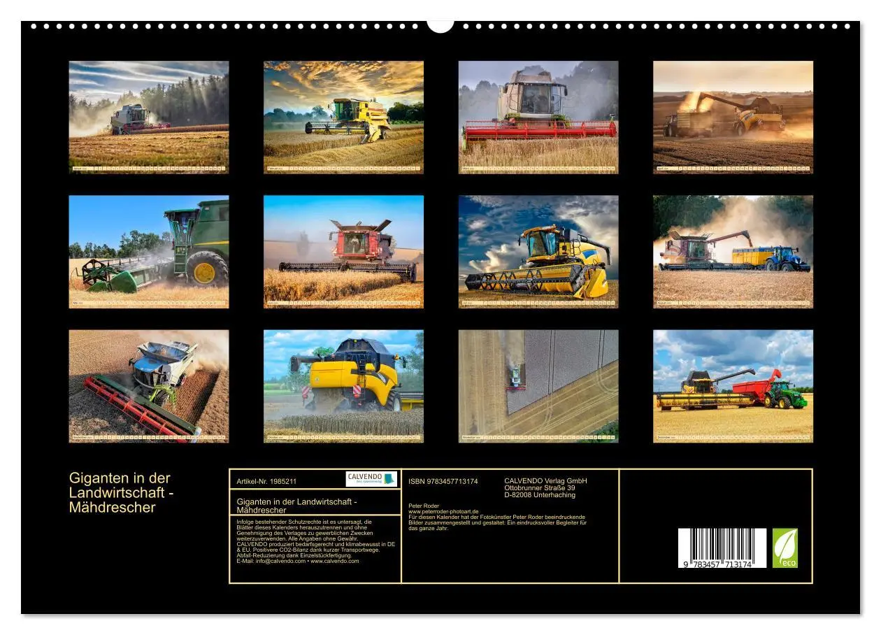 Bild: 9783457713174 | Giganten in der Landwirtschaft - Mähdrescher (hochwertiger Premium...