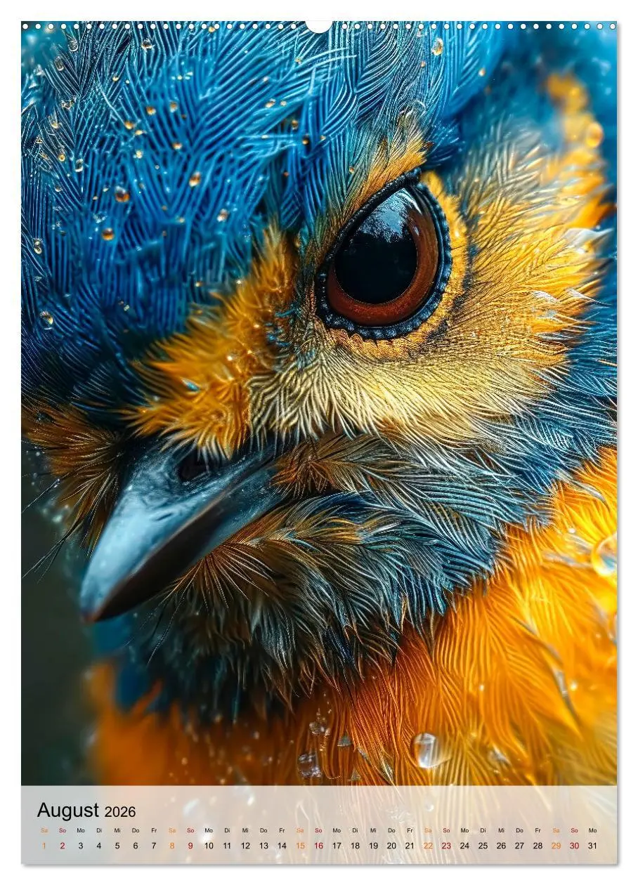Bild: 9783516283174 | Vögel Porträts (Wandkalender 2026 DIN A2 hoch), CALVENDO...