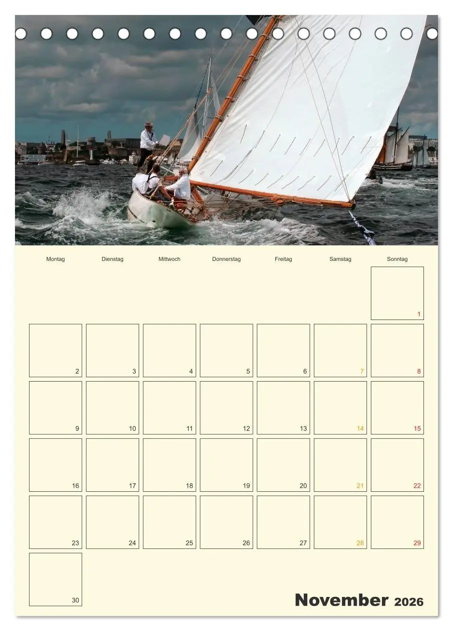 Bild: 9783516423174 | Segeln, unser Jahresplaner (Tischkalender 2026 DIN A5 hoch),...