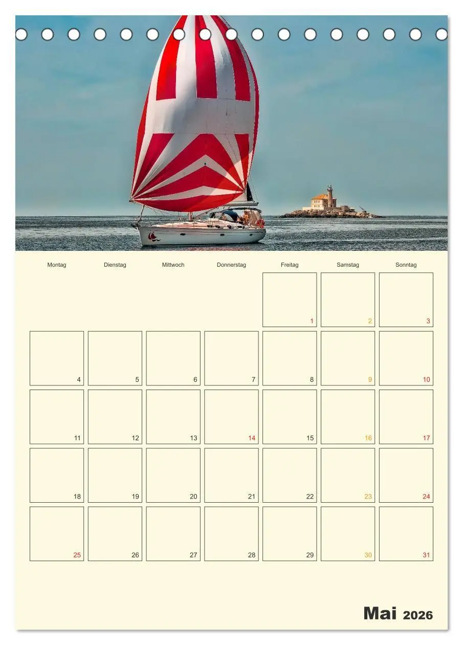 Bild: 9783516423174 | Segeln, unser Jahresplaner (Tischkalender 2026 DIN A5 hoch),...
