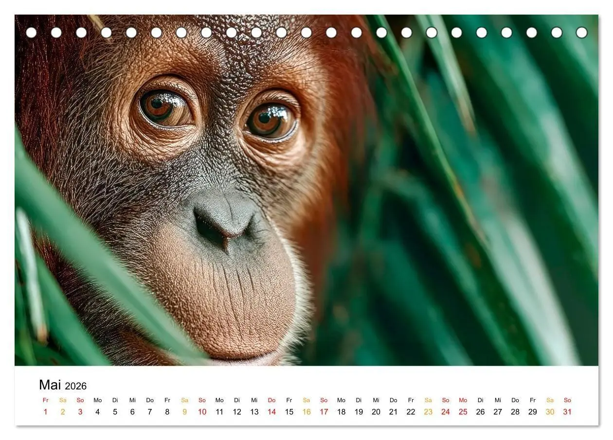 Bild: 9783516733174 | Orang Utans - Leben in den Baumkronen (Tischkalender 2026 DIN A5...