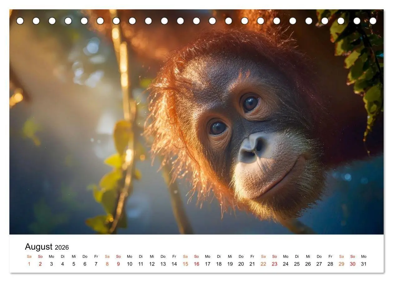 Bild: 9783516733174 | Orang Utans - Leben in den Baumkronen (Tischkalender 2026 DIN A5...
