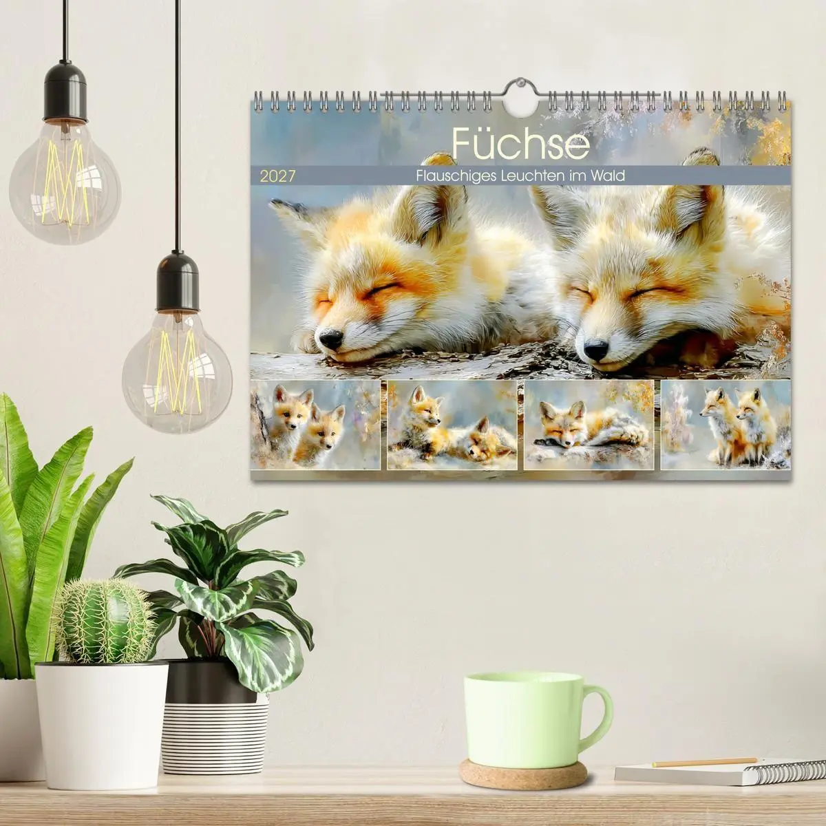 Bild: 9783516803174 | Füchse. Flauschiges Leuchten im Wald (Wandkalender 2027 DIN A4...