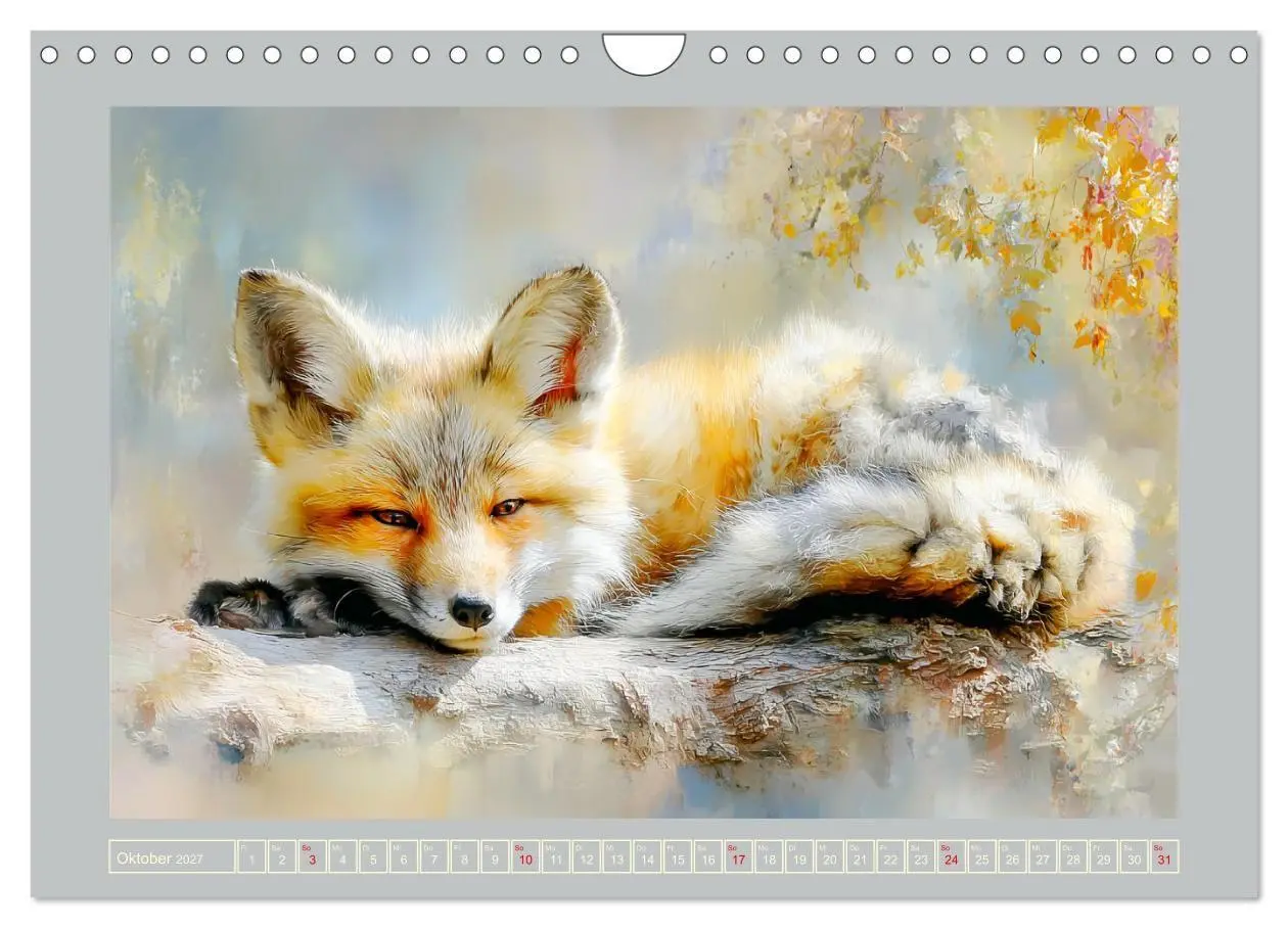 Bild: 9783516803174 | Füchse. Flauschiges Leuchten im Wald (Wandkalender 2027 DIN A4...